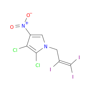 1H-Pyrrole, 2,3-dichloro-4-nitro-1-(2,3,3-triiodo-2-propenyl)-