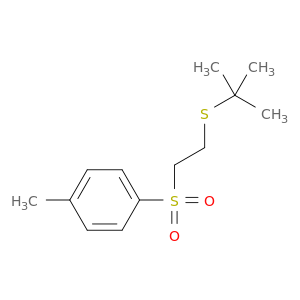Benzene, 1-[[2-[(1,1-dimethylethyl)thio]ethyl]sulfonyl]-4-methyl-