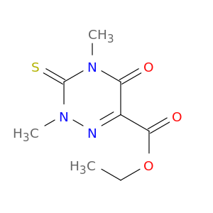 1,2,4-Triazine-6-carboxylicacid, 2,3,4,5-tetrahydro-2,4-dimethyl-5-oxo-3-thioxo-, ethyl ester