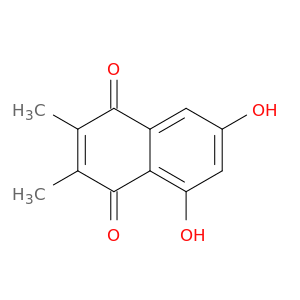 1,4-Naphthalenedione, 5,7-dihydroxy-2,3-dimethyl-