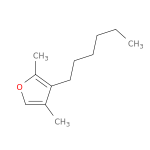 Furan, 3-hexyl-2,4-dimethyl-