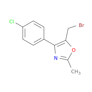 Oxazole, 5-(bromomethyl)-4-(4-chlorophenyl)-2-methyl-