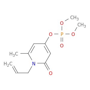 Phosphoric acid,dimethyl ester, ester with 1-allyl-4-hydroxy-6-methyl-2(1H)-pyridone (8CI)