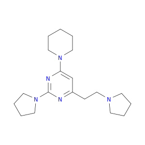 Pyrimidine, 4-(1-piperidinyl)-2-(1-pyrrolidinyl)-6-[2-(1-pyrrolidinyl)ethyl]-