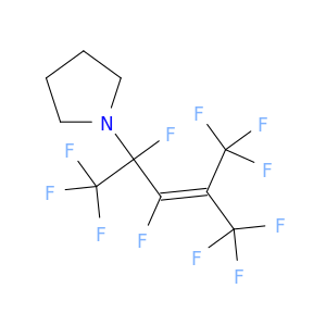 Pyrrolidine, 1-[1,2,4,4,4-pentafluoro-1,3-bis(trifluoromethyl)-2-butenyl]-