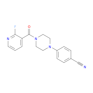 Benzonitrile, 4-[4-[(2-fluoro-3-pyridinyl)carbonyl]-1-piperazinyl]-