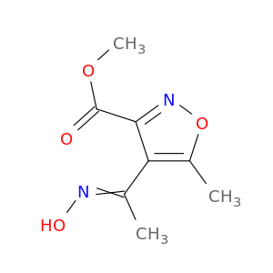 3-Isoxazolecarboxylicacid, 4-[1-(hydroxyimino)ethyl]-5-methyl-, methyl ester
