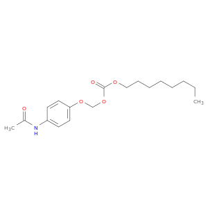 Carbonic acid, [4-(acetylamino)phenoxy]methyl octyl ester