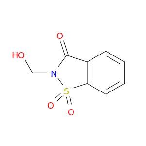 1,2-苯并二噻唑-3(2H)-酮,2-(羟甲基)-,1,1-二氧化氧化物