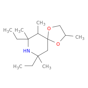 1,4-Dioxa-8-azaspiro[4.5]decane, 7,9-diethyl-2,6,7,9-tetramethyl-