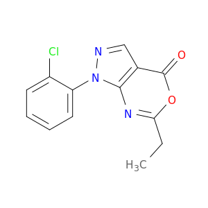 Pyrazolo[3,4-d][1,3]oxazin-4(1H)-one, 1-(2-chlorophenyl)-6-ethyl-