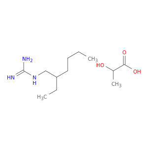 Propanoic acid, 2-hydroxy-, compd. with (2-ethylhexyl)guanidine (1:1)