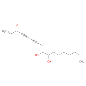 1-Heptadecene-4,6-diyn-3-one, 9,10-dihydroxy-