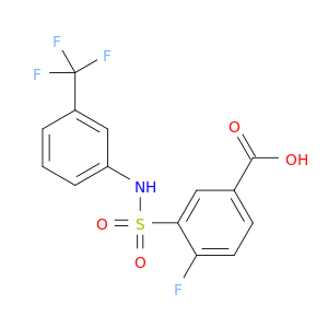 4-FLUORO-3-(3-TRIFLUOROMETHYL-PHENYLSULFAMOYL)-BENZOIC ACID