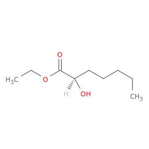 Heptanoic acid, 2-hydroxy-, ethyl ester, (R)-