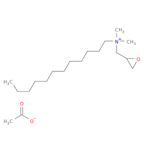 Oxiranemethanaminium, N-dodecyl-N,N-dimethyl-, acetate
