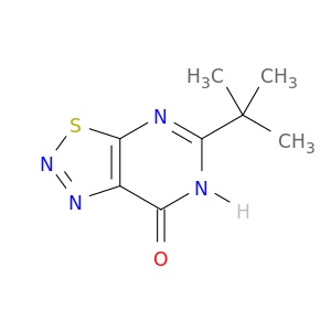 [1,2,3]Thiadiazolo[5,4-d]pyrimidin-7(6H)-one, 5-(1,1-dimethylethyl)-