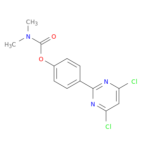 Carbamic acid, dimethyl-, 4-(4,6-dichloro-2-pyrimidinyl)phenyl ester