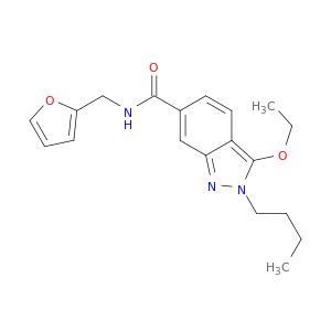 2H-Indazole-6-carboxamide, 2-butyl-3-ethoxy-N-(2-furanylmethyl)-