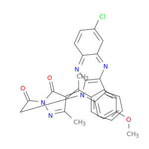 3H-Pyrazol-3-one,2-[2-(2-chloro-6H-indolo[2,3-b]quinoxalin-6-yl)acetyl]-2,4-dihydro-4-[1-(4-methoxyphenyl)ethylidene]-5-methyl-