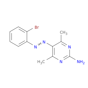 2-Pyrimidinamine,5-[2-(2-bromophenyl)diazenyl]-4,6-dimethyl-