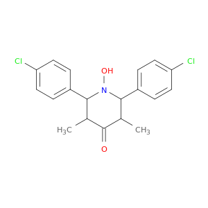 4-Piperidinone, 2,6-bis(4-chlorophenyl)-1-hydroxy-3,5-dimethyl-