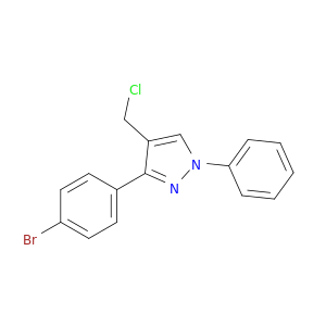 3-(4-Bromophenyl)-4-(chloromethyl)-1-phenyl-1H-pyrazole