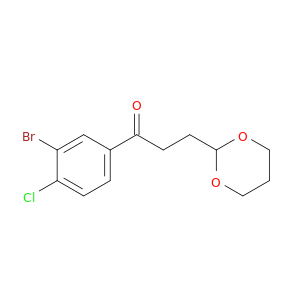 1-(3-溴-4-氯苯基)-3-(1,3-二氧X-2-Y1)-1-丙酮