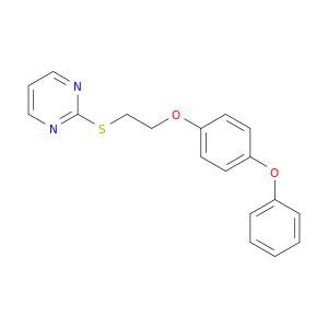 Pyrimidine, 2-[[2-(4-phenoxyphenoxy)ethyl]thio]-