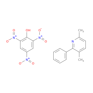 Pyridine, 3,6-dimethyl-2-phenyl-, compd. with 2,4,6-trinitrophenol