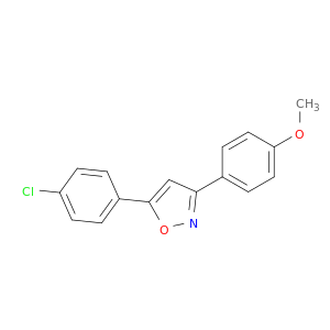 Isoxazole,5-(4-chlorophenyl)-3-(4-methoxyphenyl)-