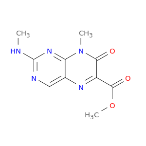 6-Pteridinecarboxylicacid, 7,8-dihydro-8-methyl-2-(methylamino)-7-oxo-, methyl ester