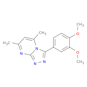 1,2,4-Triazolo[4,3-a]pyrimidine, 3-(3,4-dimethoxyphenyl)-5,7-dimethyl-