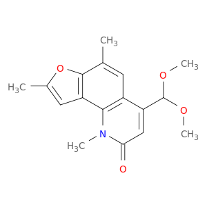 Furo[2,3-h]quinolin-2(1H)-one, 4-(dimethoxymethyl)-1,6,8-trimethyl-