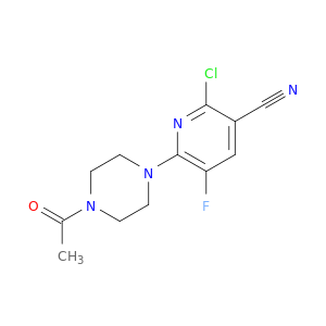 6-(4-乙酰-1-哌嗪基)-2-氯-5-氟-3-吡啶羰基腈