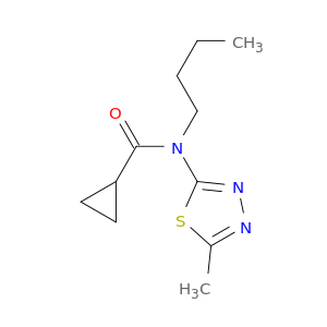 Cyclopropanecarboxamide, N-butyl-N-(5-methyl-1,3,4-thiadiazol-2-yl)-