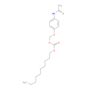 Carbonic acid, [4-(acetylamino)phenoxy]methyl decyl ester