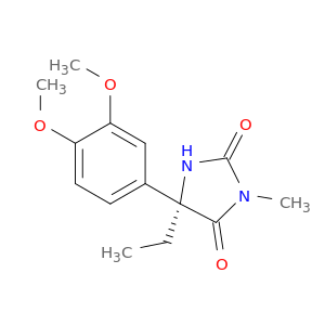 2,4-Imidazolidinedione, 5-(3,4-dimethoxyphenyl)-5-ethyl-3-methyl-, (R)-