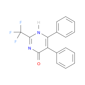 4(1H)-Pyrimidinone, 5,6-diphenyl-2-(trifluoromethyl)-
