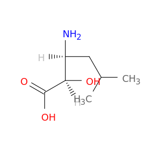 Hexanoic acid, 3-amino-2-hydroxy-5-methyl-, (2R,3S)-