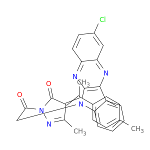 3H-Pyrazol-3-one,2-[2-(2-chloro-6H-indolo[2,3-b]quinoxalin-6-yl)acetyl]-2,4-dihydro-5-methyl-4-[1-(4-methylphenyl)ethylidene]-