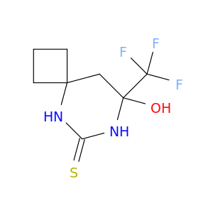 5,7-Diazaspiro[3.5]nonane-6-thione, 8-hydroxy-8-(trifluoromethyl)-