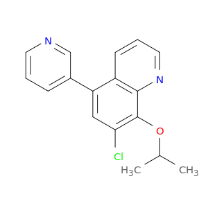 Quinoline, 7-chloro-8-(1-methylethoxy)-5-(3-pyridinyl)-