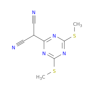 Propanedinitrile, [4,6-bis(methylthio)-1,3,5-triazin-2-yl]-