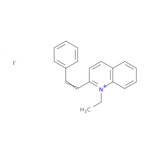 Quinolinium, 1-ethyl-2-(2-phenylethenyl)-, iodide