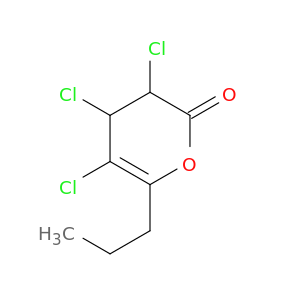 2H-Pyran-2-one, 3,4,5-trichloro-3,4-dihydro-6-propyl-