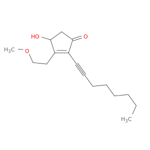 2-Cyclopenten-1-one, 4-hydroxy-3-(2-methoxyethyl)-2-(1-octynyl)-