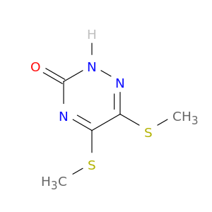 1,2,4-Triazin-3(2H)-one,5,6-bis(methylthio)-