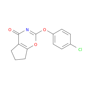 Cyclopent[e]-1,3-oxazin-4(5H)-one, 2-(4-chlorophenoxy)-6,7-dihydro-