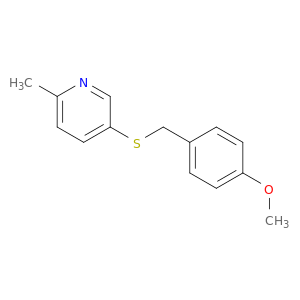 Pyridine, 5-[[(4-methoxyphenyl)methyl]thio]-2-methyl-